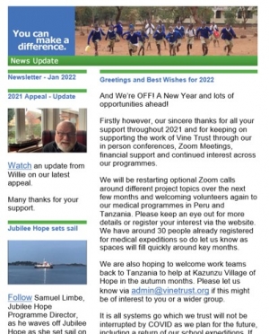 January 2022 Newsletter